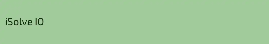 iSolve IO